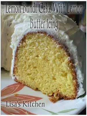 Lemon Bundt Cake With Lemon Butter Icing
