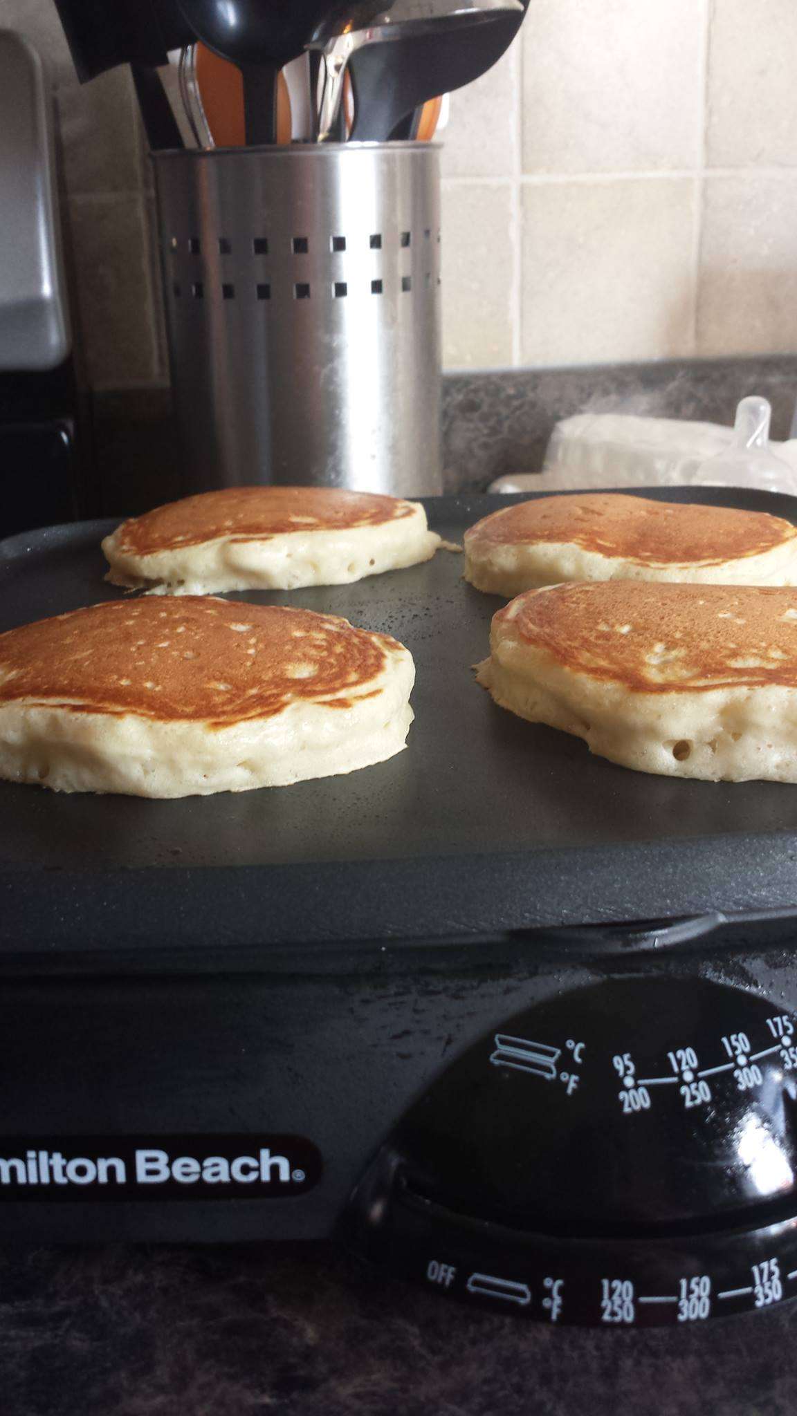 These are absolutely the best home made pancakes we have ever eaten!